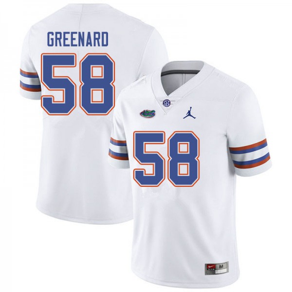 Jordan Brand Men #58 Jonathan Greenard Florida Gators College Football Jerseys White